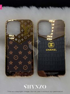 Alternative view of Premium Luxury Gold Plating with Leather Anti Skid Case