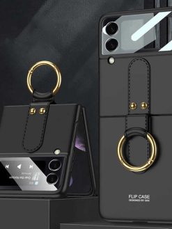 Alternative view of Velvet Touch Case with Ring Z Flip 3