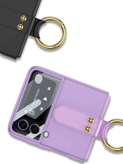 Velvet Touch Case with Ring Z Flip 3