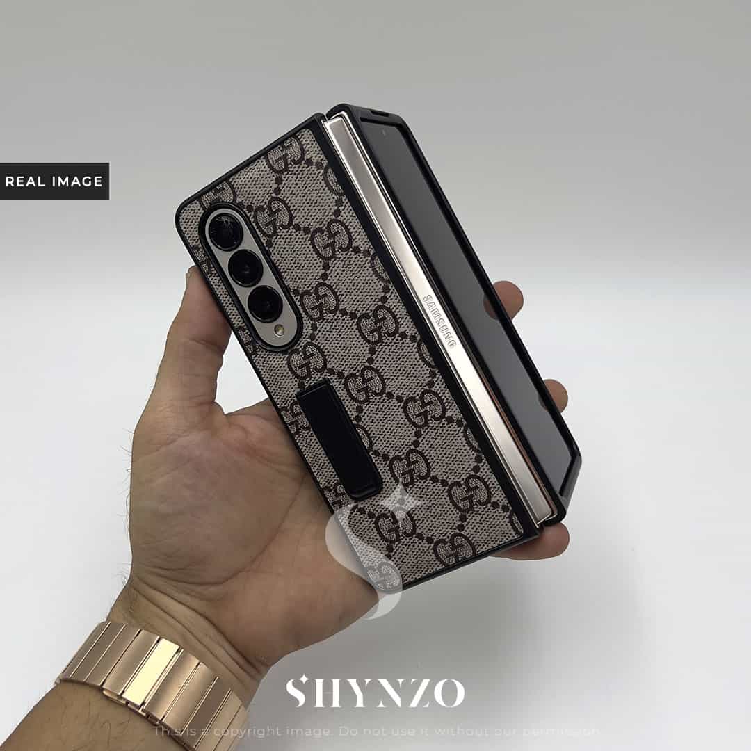 gucci lv Galaxy Z Fold 4 3 5/ Z Flip 4 5 case Luxury Brand leather