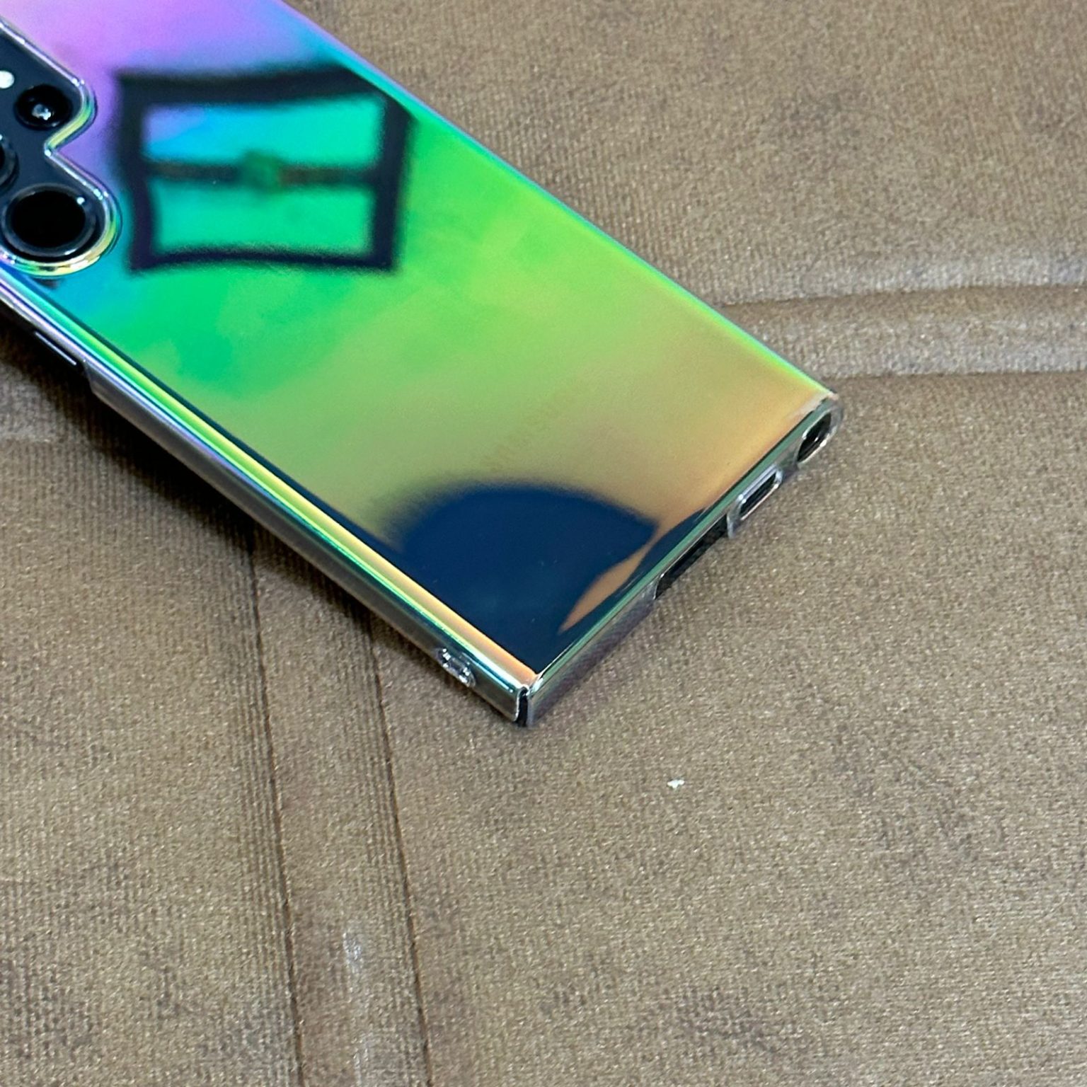 Clear Rainbow Hard Polycarbonate Case S23 Ultra Shynzo