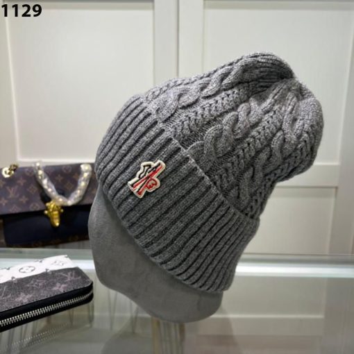 MONCLER Premium Luxury Edition Cashmere Unisex Beanie Caps - Image 6