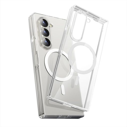 Crystal Clear Anti-Yellowing MagSafe Case For Galaxy Z Fold Series - Image 2