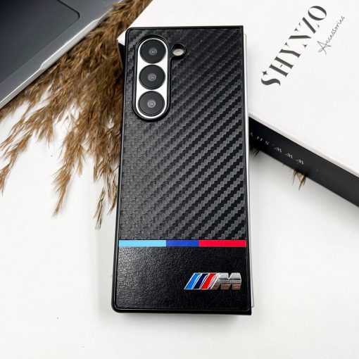 Carbon Fibre M Series Premium Leather For Galaxy Z Fold Series