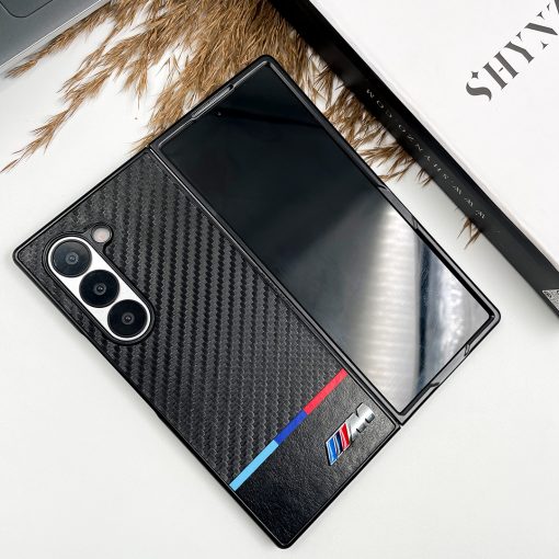 Carbon Fibre M Series Premium Leather For Galaxy Z Fold Series - Image 3