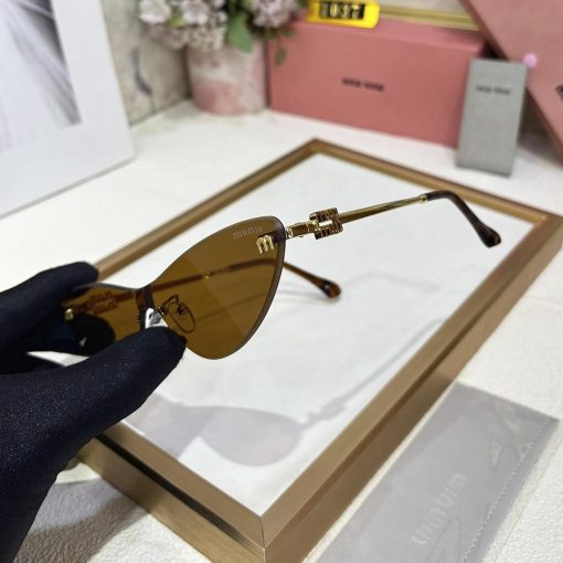 MIU MIU Premium Luxury Women 1037 Aviators - Image 8