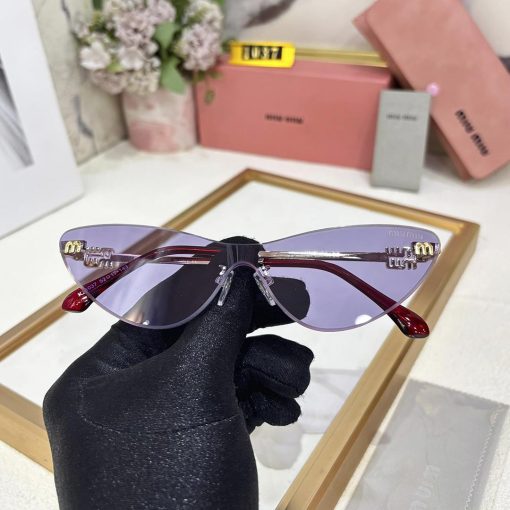 MIU MIU Premium Luxury Women 1037 Aviators - Image 12