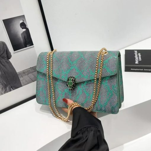 Luxe Serpentine Metallic Bag