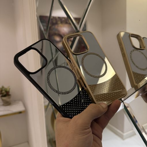 Glam Mirror MagSafe Case with Rhinestones - Image 5