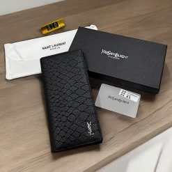 YSL Luxury Textured Leather Long Wallet 310
