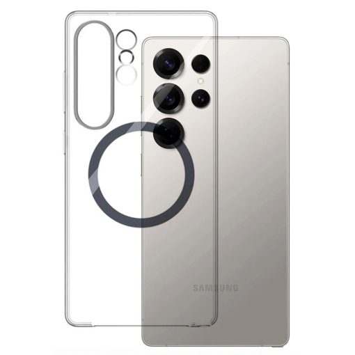 Clear View Magnetic Case with Alloy Camera Shield