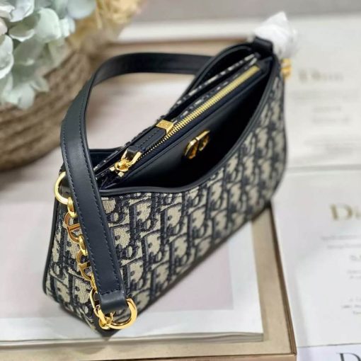 DR Classic Monogram Curved Shoulder Bag - Image 6