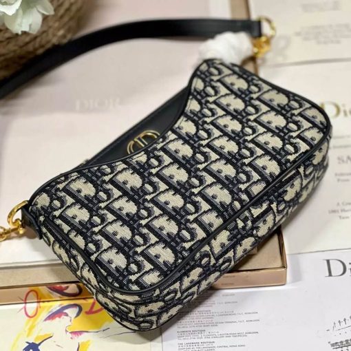 DR Classic Monogram Curved Shoulder Bag - Image 5