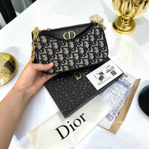 DR Classic Monogram Curved Shoulder Bag - Image 9