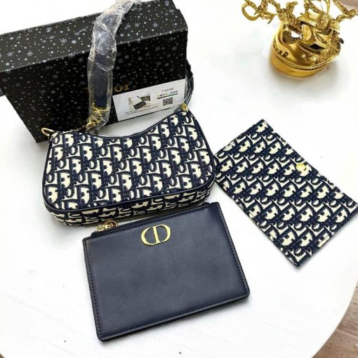 DR Classic Monogram Curved Shoulder Bag - Image 2