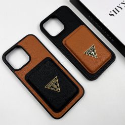 GSS MagCard Grain Leather Slim Case for iPhone