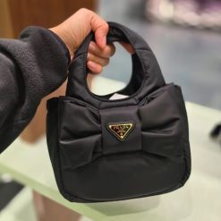 PRDA Re-Nylon Bow Shoulder Bag