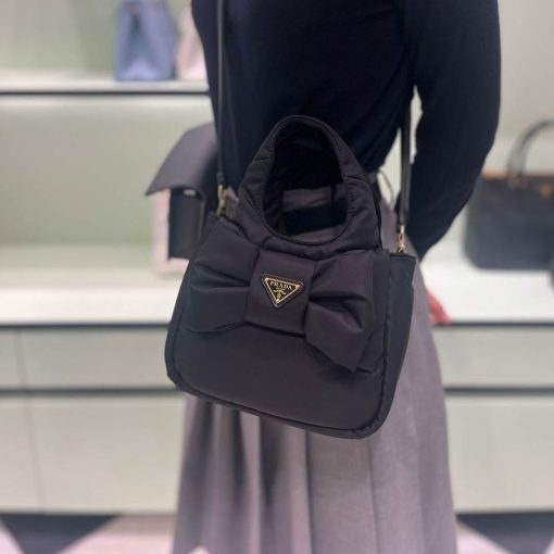PRDA Re-Nylon Bow Shoulder Bag - Image 4