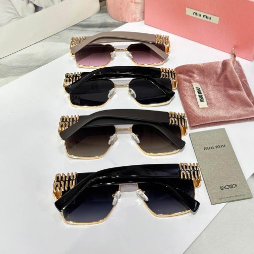 MIU MIU Premium Luxury Women 550 Aviators - Image 12