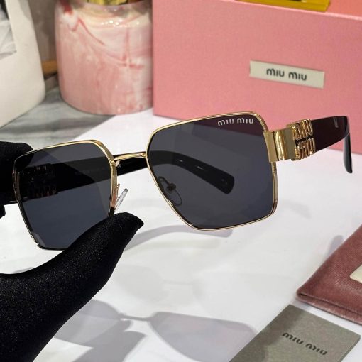 MIU MIU Premium Luxury Women 550 Aviators - Image 6
