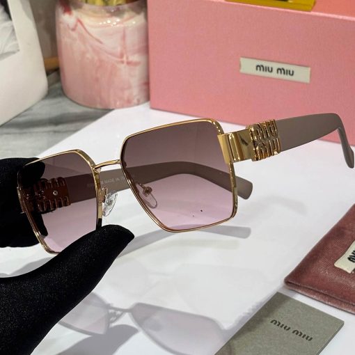 MIU MIU Premium Luxury Women 550 Aviators - Image 7