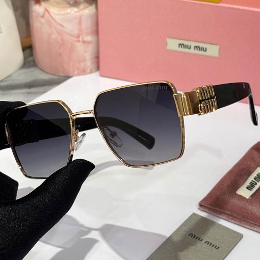 MIU MIU Premium Luxury Women 550 Aviators - Image 8