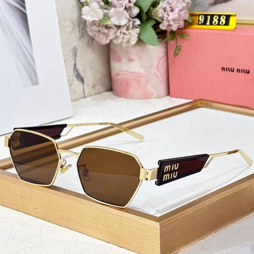 MIU MIU Premium Luxury Women 9188 Aviators - Image 2