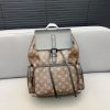 Monogram-Inspired Luxury Backpack