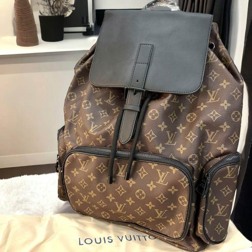 Monogram-Inspired Luxury Backpack - Image 2
