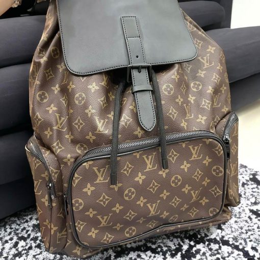 Monogram-Inspired Luxury Backpack - Image 3