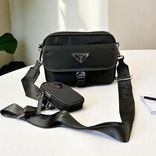 Luxe Premium Re-Nylon Shoulder Bag - Image 2