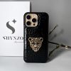 RoyalTiger Diamond Studded Croco Patent Case