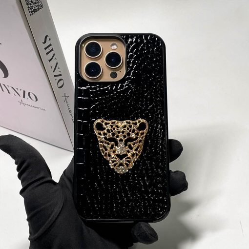 RoyalTiger Diamond Studded Croco Patent Case - Image 2