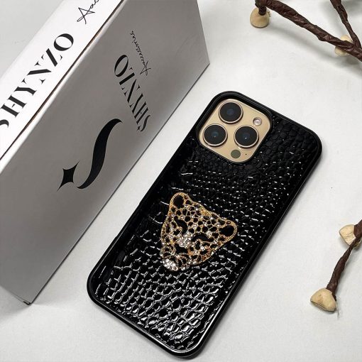 RoyalTiger Diamond Studded Croco Patent Case - Image 3