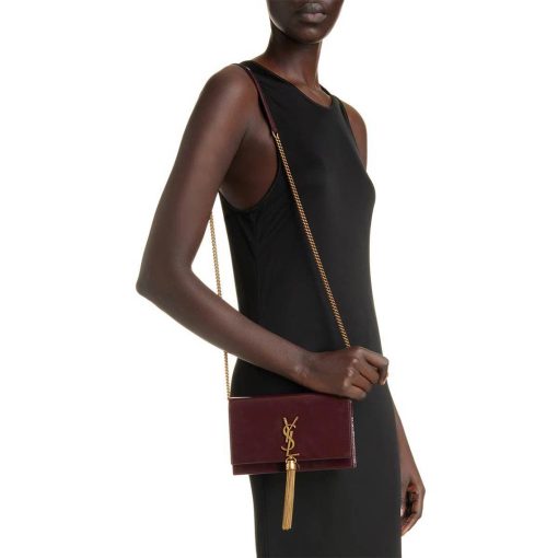 YSL KATE PATENT LATHER STYLE CHAIN BAG - Image 3