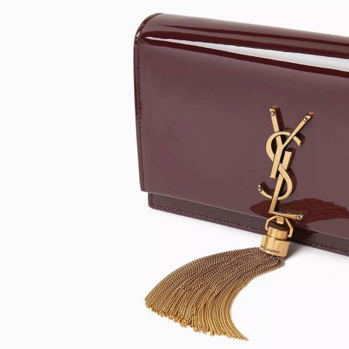 YSL KATE PATENT LATHER STYLE CHAIN BAG - Image 2