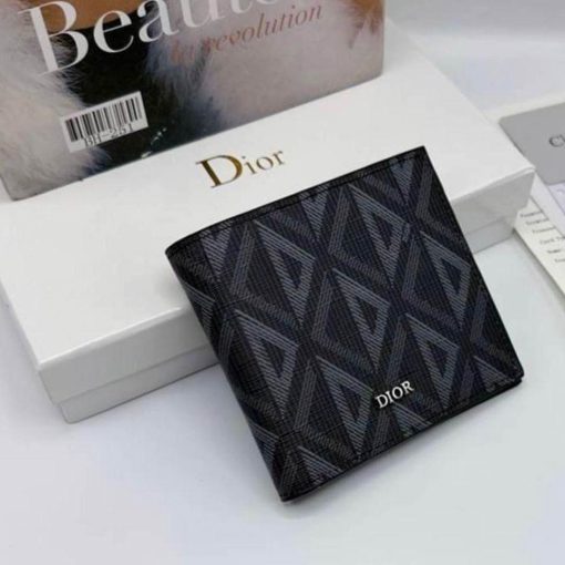 DR Monogram Premium Leather Finish Bi-Fold Wallet - Image 3