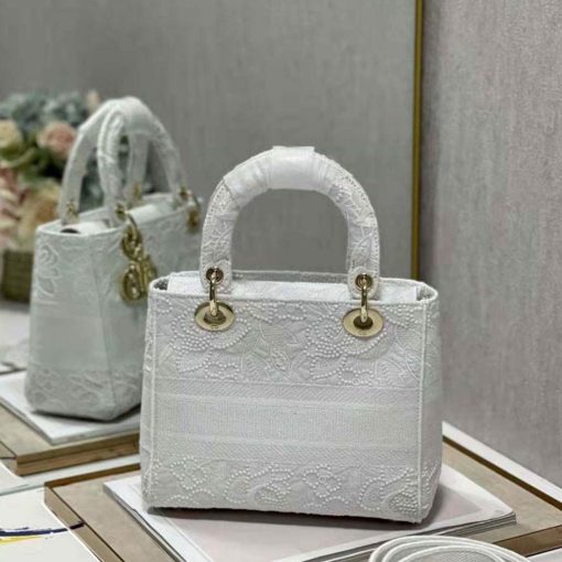 Midnight Lace Embroidered Mini Satchel - Image 9