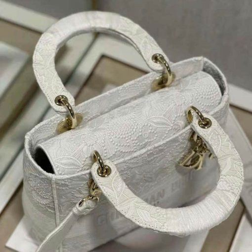 Midnight Lace Embroidered Mini Satchel - Image 11