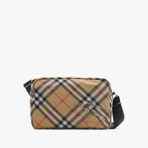 BB Iconic Check Everyday Crossbody – Beige - Image 4