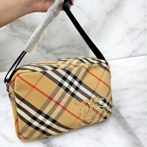 BB Iconic Check Everyday Crossbody – Beige - Image 3