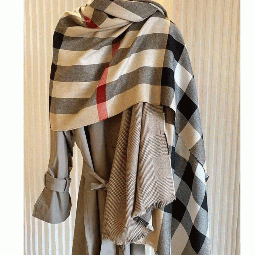 BB LUXURY SEMI WOOLEN COTTON BLEND STOLE SM018 - Image 7