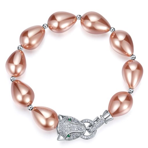 WILLOW - Rhodium Plated Bracelet With Bronze Australian Crystals - Image 2
