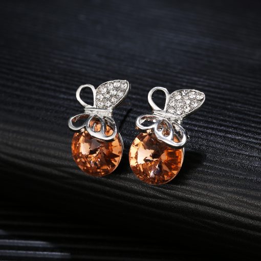AERIS - Australian crystal butterfly earring studs
