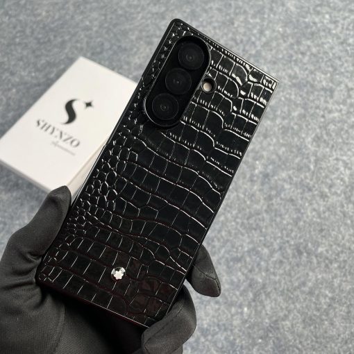 Luxury Croco Patent Leather Case Z Fold 7 - Image 3