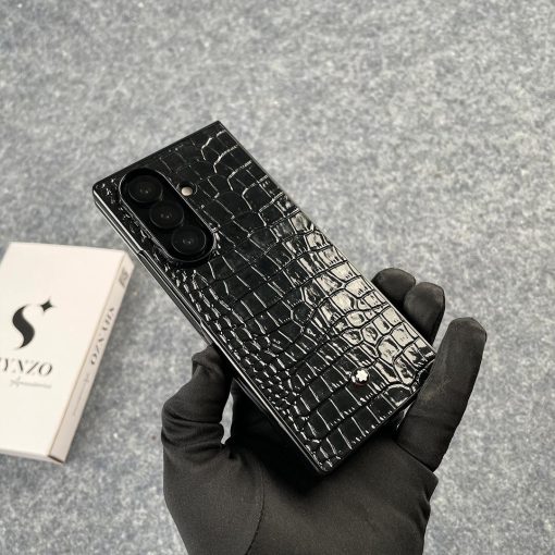 Luxury Croco Patent Leather Case Z Fold 7 - Image 4