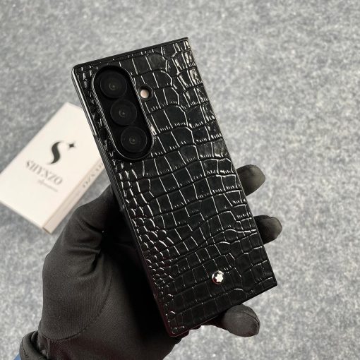 Luxury Croco Patent Leather Case Z Fold 7 - Image 6