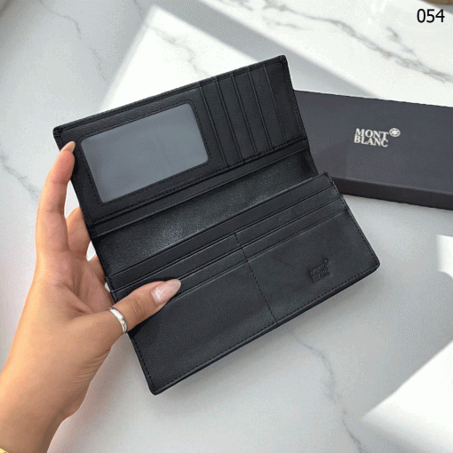 MB Men Premium Leather Long Wallet – 054 - Image 3