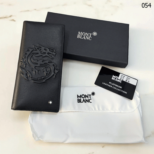 MB Men Premium Leather Long Wallet – 054 - Image 2