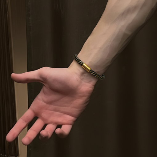 Eclipse - Gold Black Bracelet - Image 4